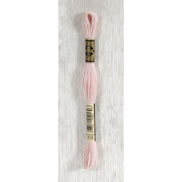 DMC Mouliné tråd 818 Rosa