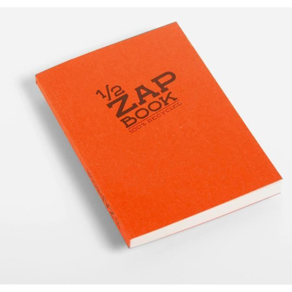 Skissblock - Zap Book - 148 x 210 mm - Återvunnet papper - Kartongomslag - 160 sidor Blandad