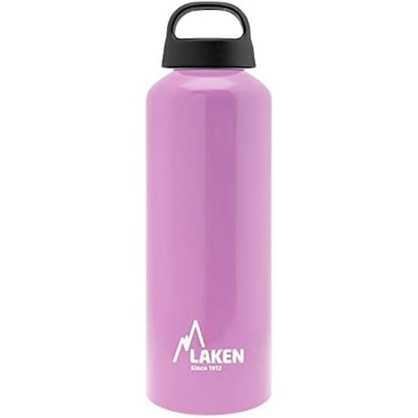 Vattenflaska - LAKEN - Klassisk - Lätt aluminium - Vattentät - 100 % återvinningsbar Rosa