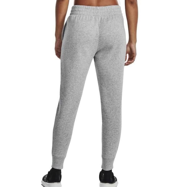 Joggingbyxor - UNDER ARMOUR - Rival Fleece 1379438-012 - Grå melerad - Elastisk midja - Borstad fleecefoder Grå XS