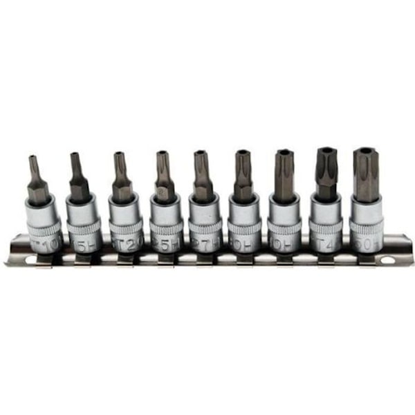 Bitshylsset 6,3 mm (1/4") T-profil (för Torx Plus) med hål T10 - T50