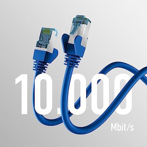Nätverkskabel CAT. 7 - EFB-Elektronik - 20 m - 10 Gbit - Anti-torsionsskydd - RJ45-kontakt