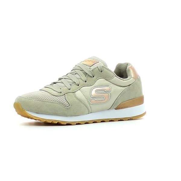 Låga sneakers - SKECHERS - OG 85 - Dam - Grå - Platta - Spetsar - Textil Grå 38
