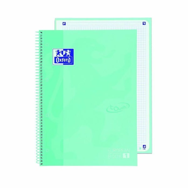 Notebook - Oxford loggbok - 400117274 - Mikroperforerad Touch Notebook 80 ark Färg Ice Mint Pastell