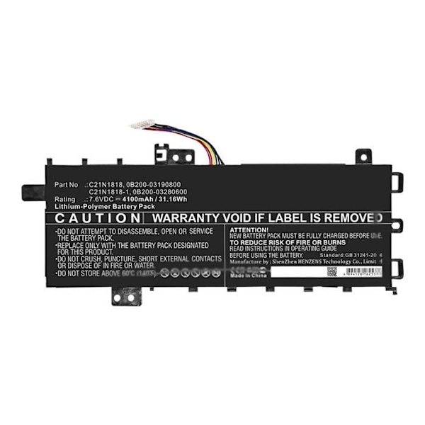 DLH AASS4702-B032Y2 YTTERLIG BATTERI FÖR NOTEBOOK