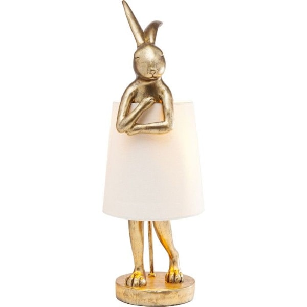 Lampe Animal kanin 68 cm guldfärgad och beige Kare Design gyllene