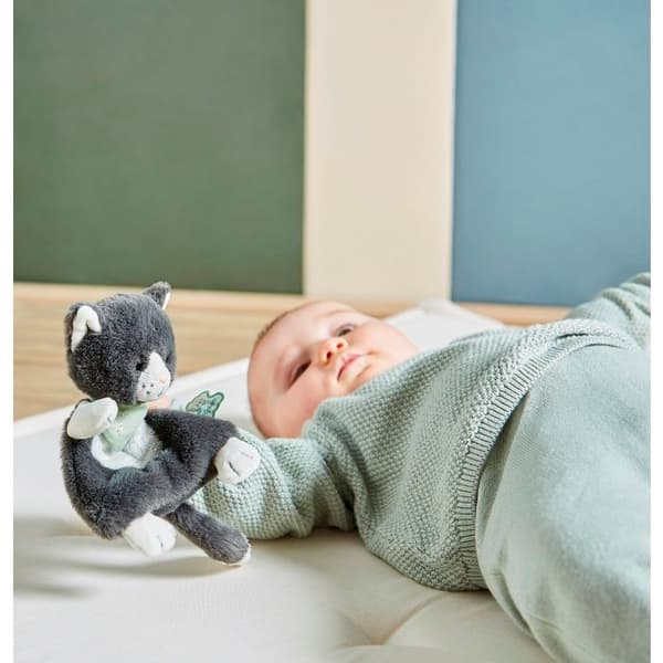 Doudou katt Chamallow - 18cm - KALOO - Gosedjur/Doudous - Svart
