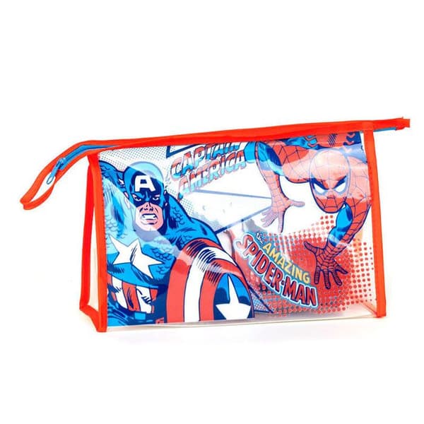 Necessär - Cerda - Marvel Avengers - Polyester - Mjuk - Dragkedja blå/röd