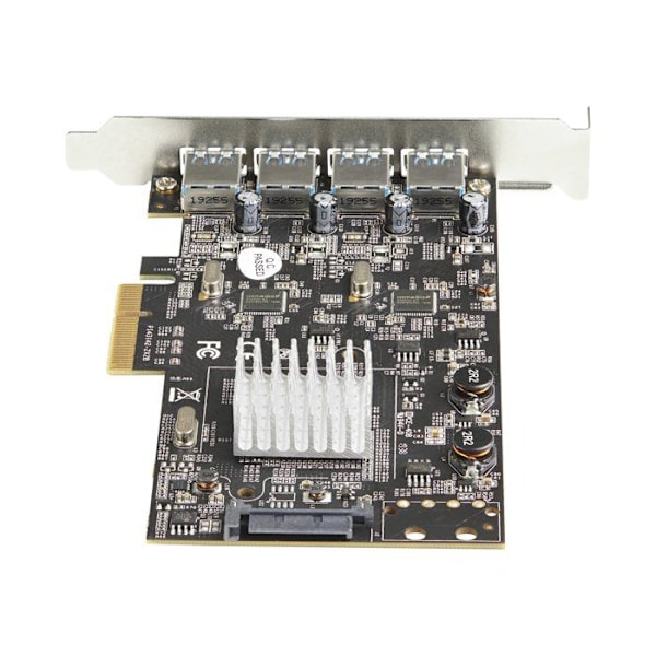 StarTech USB 3.2 Gen 2 PCIE-kort - USB Typ A 10 Gbps PCI Express X4 - PEXUSB314A2V2 Svart, Metallisk