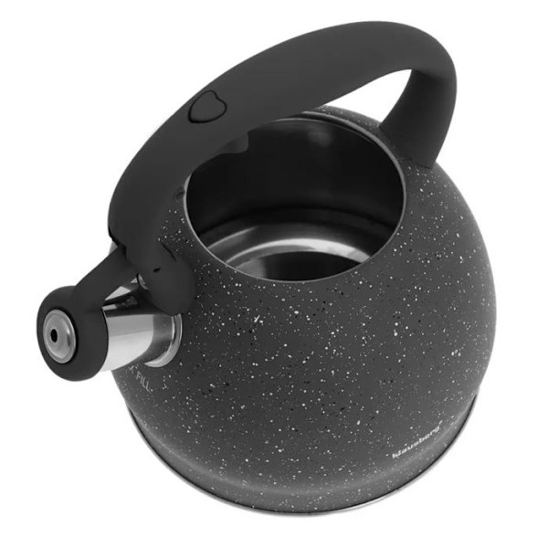Kittel - KLAUSBERG - KB-7321 - Rostfritt stål - Marmorbeläggning - 2 liter Grå