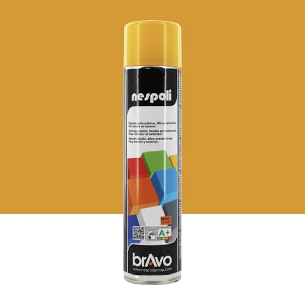 Professionell sprayfärg - NESPOLI - Signalgul - Snabbtorkande - Universal - Blank Signal Gul