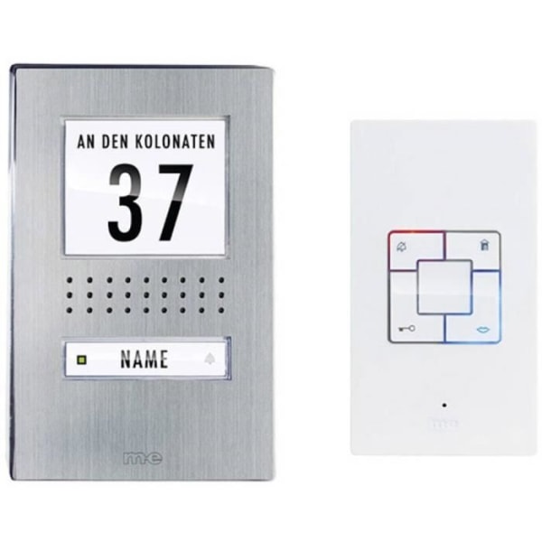 Fast intercom - m-e modern-electronics - ADV 1141 41165 - Rostfritt stål - Vit - Justerbar volym