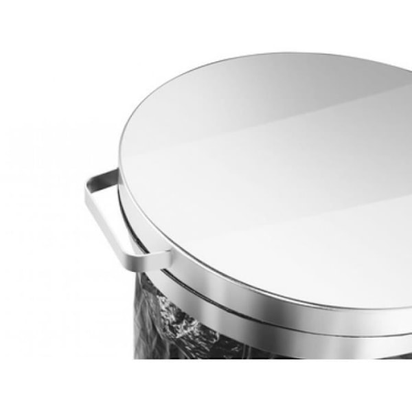 Hailo ProfiLine MSS avfallspåshållare, 120 L, silver 0,000000 Svart