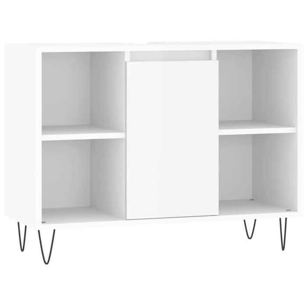 vidaXL Badrumsskåp Blank Vit 80x33x60 cm 831630