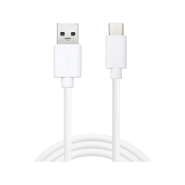 Sandberg USB-C 3.1 USB-A 3.0 1M Saver USB-kabel USB C USB A Hane Vit - USB-kablar (1 m, USB C, USB A, 3.0 (3.1)
