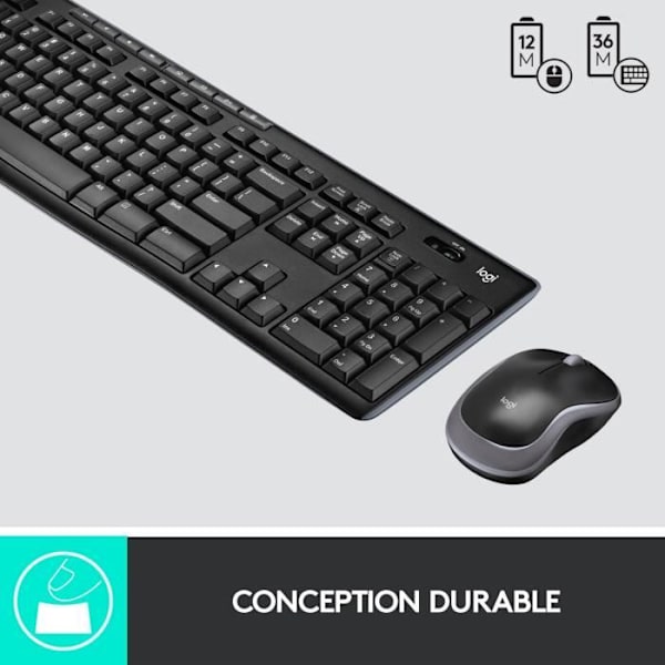 Trådlöst tangentbord och musset - Logitech - MK270 - Windows