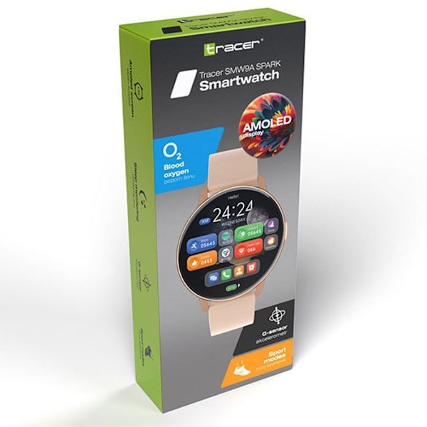 Smartwatch Tracer, Connected Watch, 1.43 AMOLED, Bluetooth 5.2BLE, IP67, SMW9A SPARK rosa