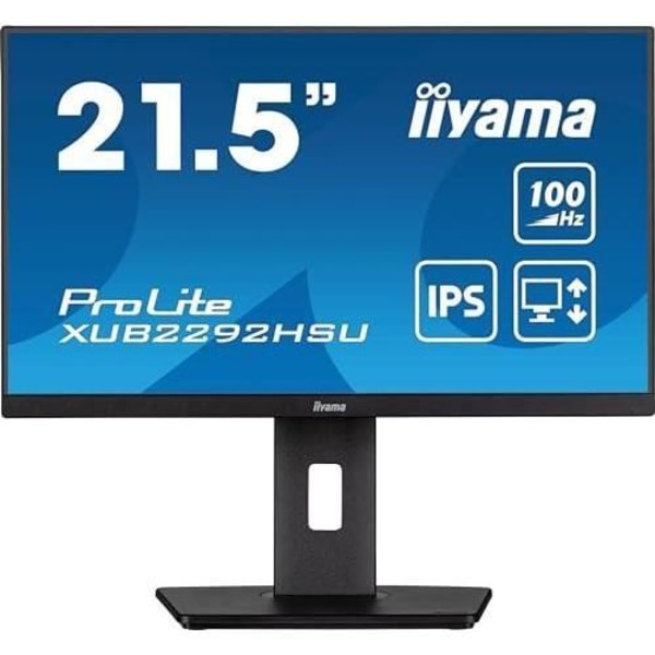 IIYAMA XUB2292HSU-B6 skärm - 1920 x 1080 - IPS - 5 ms - Svart