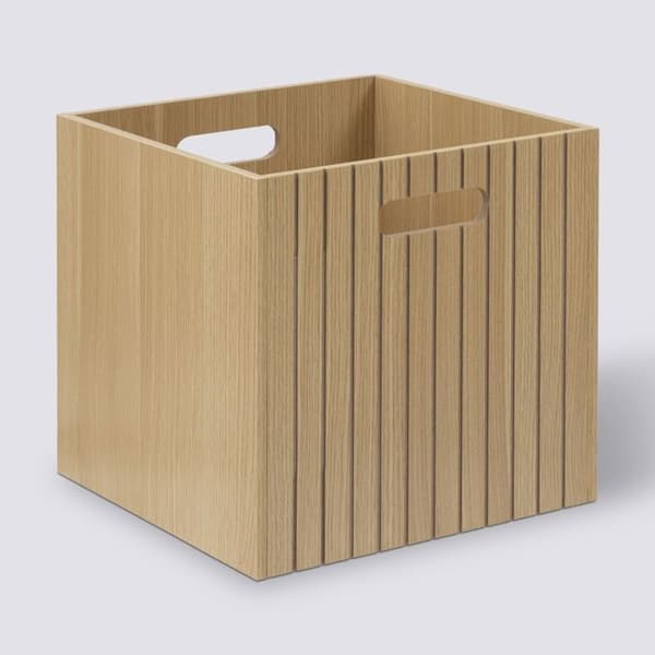 Korg "Tasso" 31x31cm trä - 5five beige