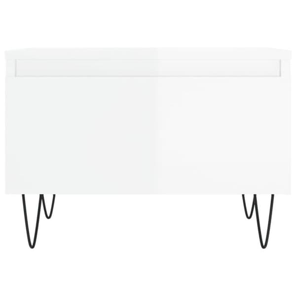 vidaXL Soffbord 2 st Blank vit 50x46x35cm Konstruerat trä 830865