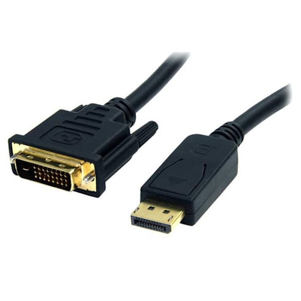 Adapterkabel - StarTech - DP2DVI2MM6 - 1,8 m - Upplösning 1920 x 1200 - Guldconnector
