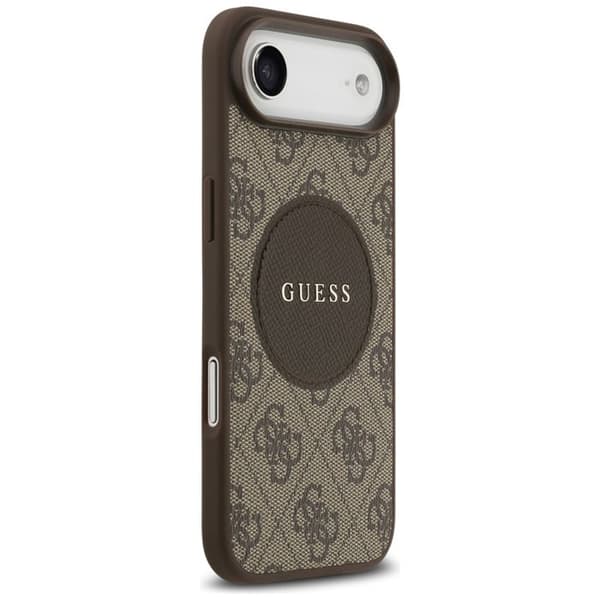 Coque Guess 4G Circle Classic Logo MagSafe för iPhone Air - Brun Brun