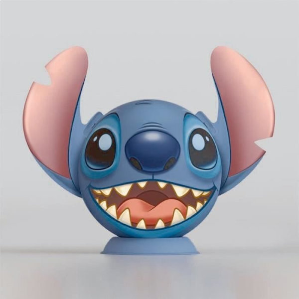 3D Ball Disney Stitch Puzzle 72 bitar, från 6 år och uppåt, Ravensburger, 11574 Flerfärgad