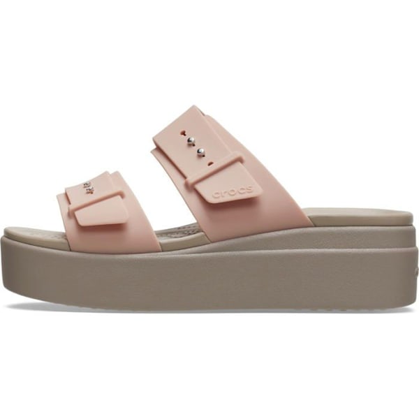 Crocs Clog - 207431 - Brooklyn Spänne Låg Wedge Clog dam Blek rodnad 42