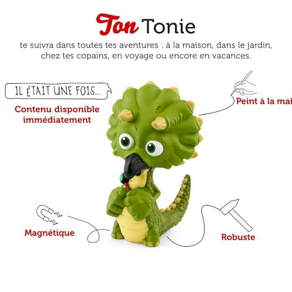 tonies® - Tonie Figure - Gigantosaurus - Tiny - Audio Figure för Toniebox Grön