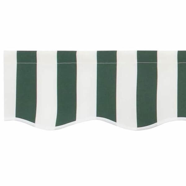 vidaXL Ersättning av valance Grön och vit 4,5 m Polyester 42000810