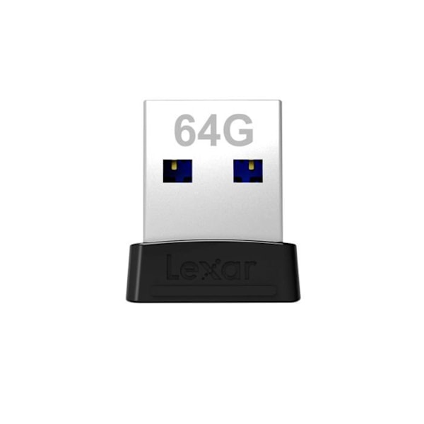 USB-minne - LEXAR - Jumpdrive S47 - 64 GB - USB 3.1 - Läshastighet 250 MB/s Svart