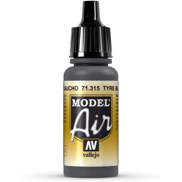 Vallejo Model Air - Akrylfärg, 17 ML, Svart