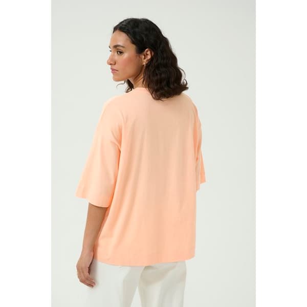 T-shirt dam KAFFE Gissa persikonektar M