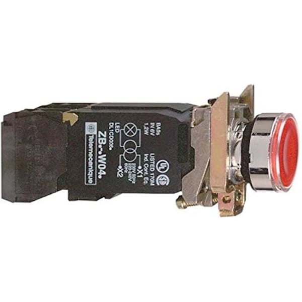 Ljustransformator - SCHNEIDER ELECTRIC - PULS.LUM.TRAFO - Röd knapp - IP66 - Diameter 22,5 mm Röd