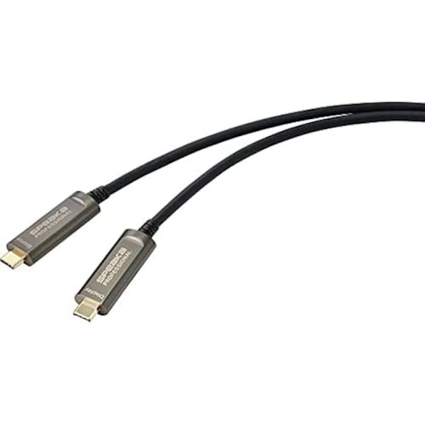 USB-C anslutningskabel - SPEAKA PROFESSIONAL - SP-9505620 - 10 m - 21,6 Gbits/s - Svart