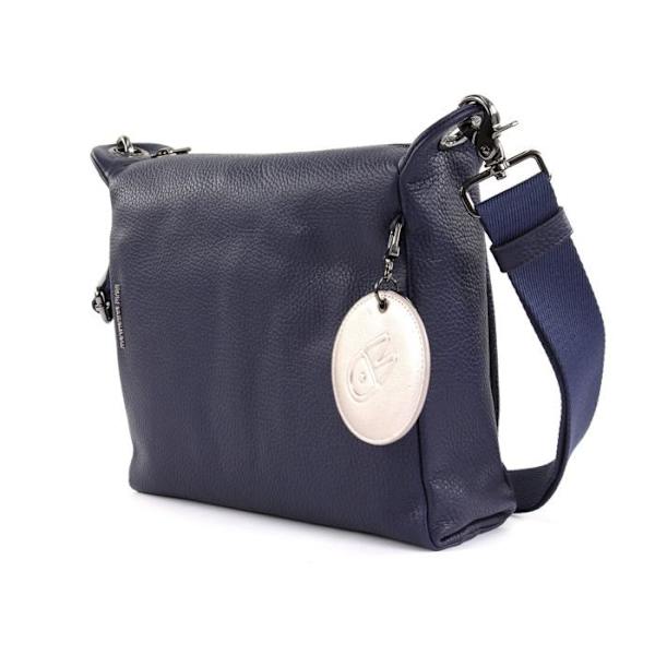 Handväska - Mandarina Duck - Mellow Läder Tracolla - Koläder - Axelrem - Dragkedja blå