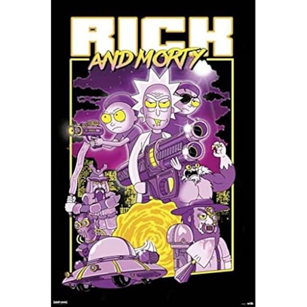Affisch - GRUPP ERIK - Rick och Morty - 61x91,5 cm - Väggdekoration - Modern Design Poster ensam