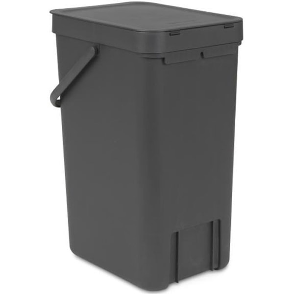 BRABANTIA Papperskorg Sort & Go 16 L grå Grå