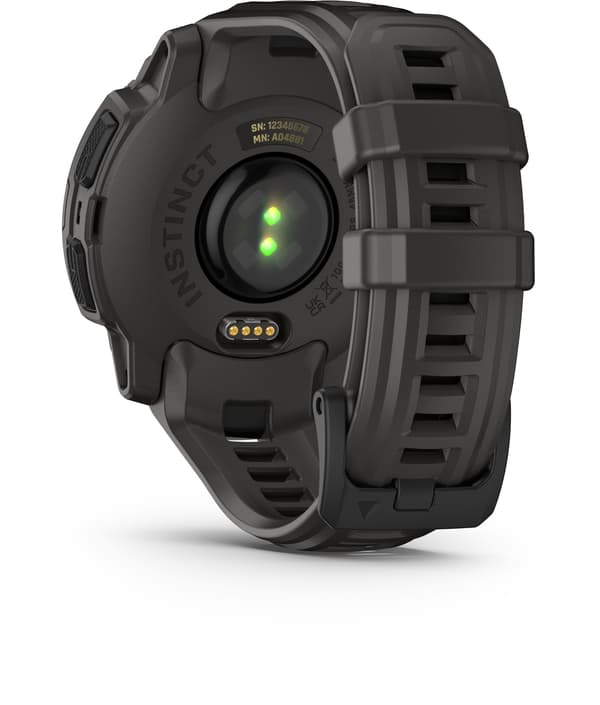 Sportigt smartur - GARMIN - Instinct E - 45 mm - Svart/Grå kol Svart och kolgrå