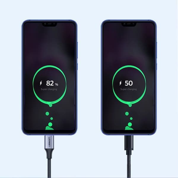 USB-kabel - USB-C QC 3.0 3A 1 m grå