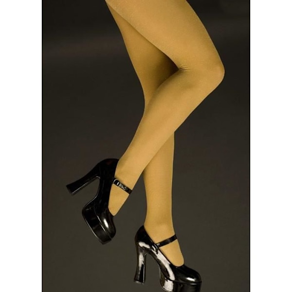 Collant Plus Size - Kostymer - Glittrande Guld - Storlek XL - Extensibla - Dam Guld