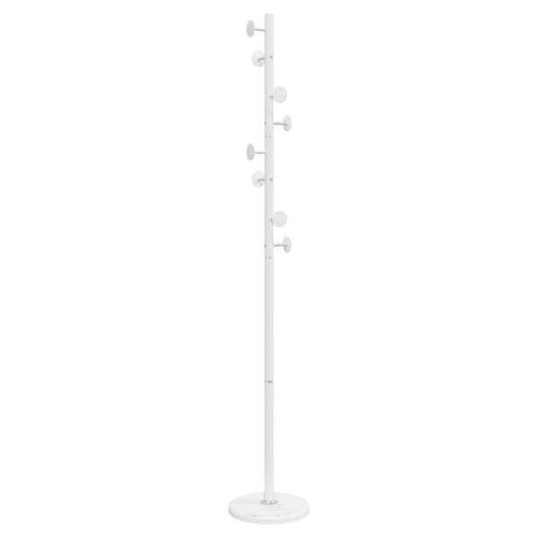 Kappställ - VIDAXL - Vit - 175 cm - Metall - Inomhus Vit