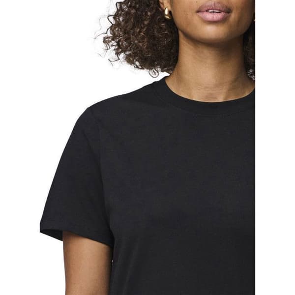 Pieces Ria Solid dam t-shirt Svart S