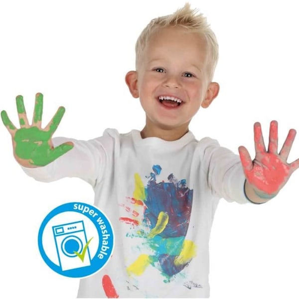 Min första - Min första fingerfärgsset med ett förkläde - SES CREATIVE Flerfärgad