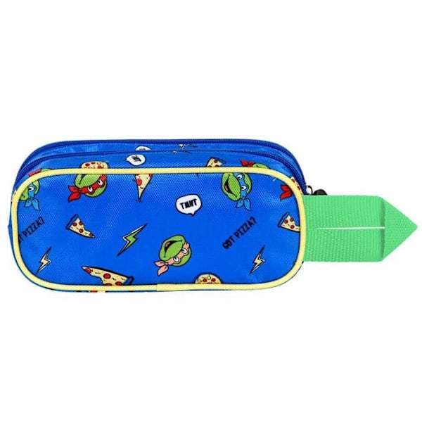 Trousse Dubbel 3D - Ninja Sköldpaddor Kompisar - Grön - One Size Grön