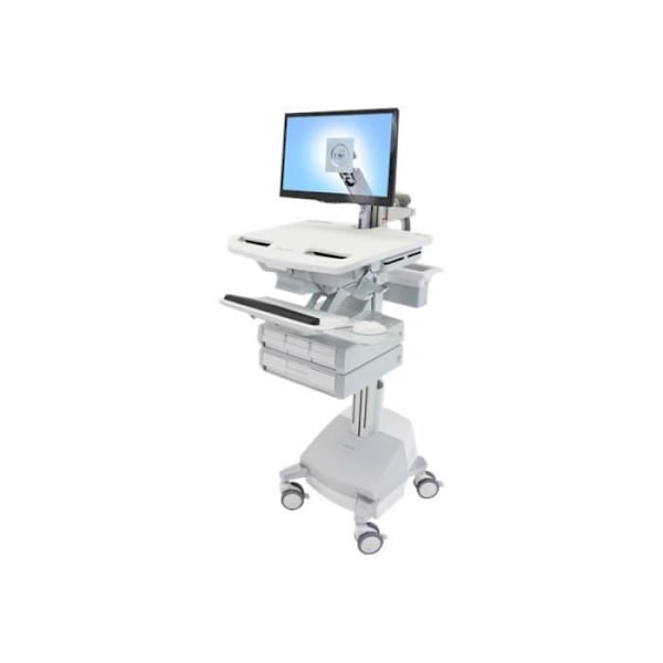Ergotron Chariot för LCD-skärm-tangentbord-mus-CPU-bärbar dator-streckkodsläsare (arkitektur-SV44-1241-2