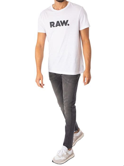 G STAR Revend Super Slim Jeans Slander Grey Superstretch Light Aged Destroy Grå 29