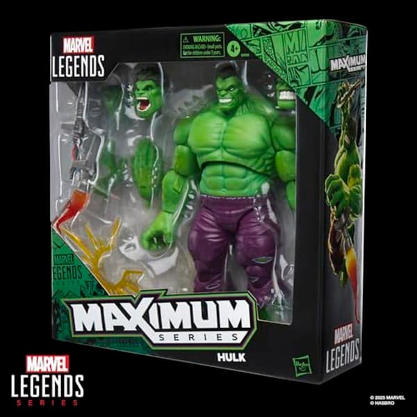 Actionfigur - Marvel - Maximum Series - Hulk - Grön - Premiumledningar Grön