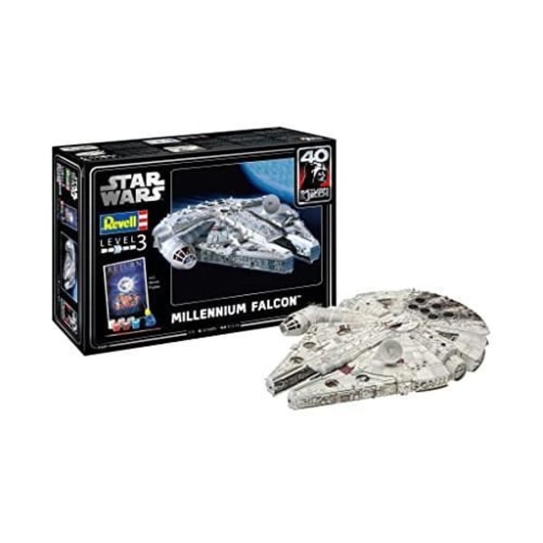 Modell av Millennium Falcon - REVELL - Komplett kit - 102 delar - Från 12 år - Både för pojkar och flickor Grå, svart, vit