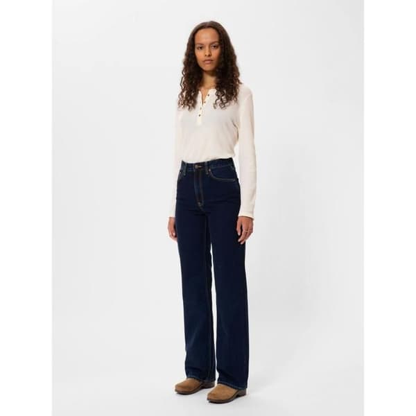 Nudie Jeans Clean Eileen damjeans - indigo dipped indigo doppad 26/30